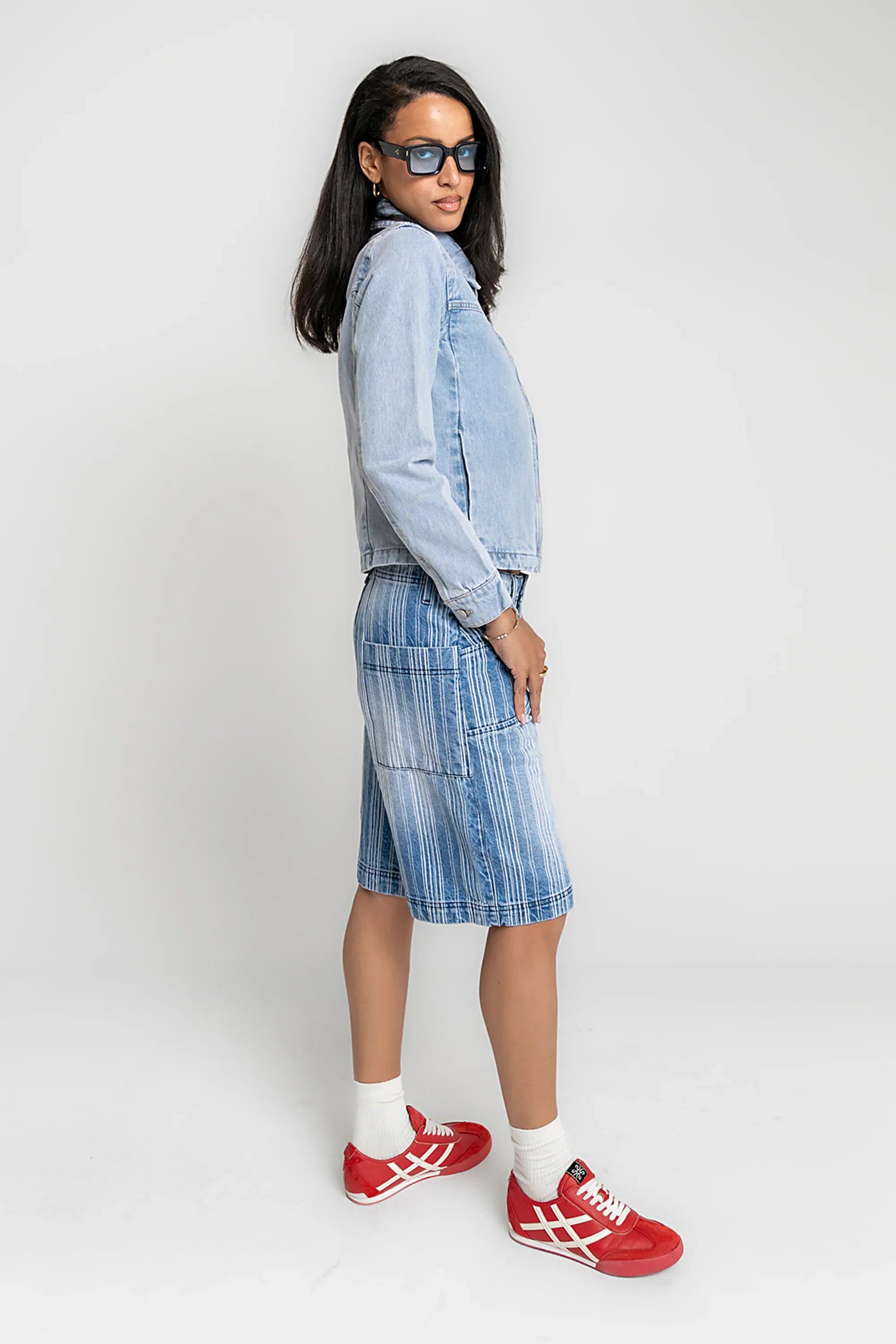 Franklin Striped Bermuda Shorts