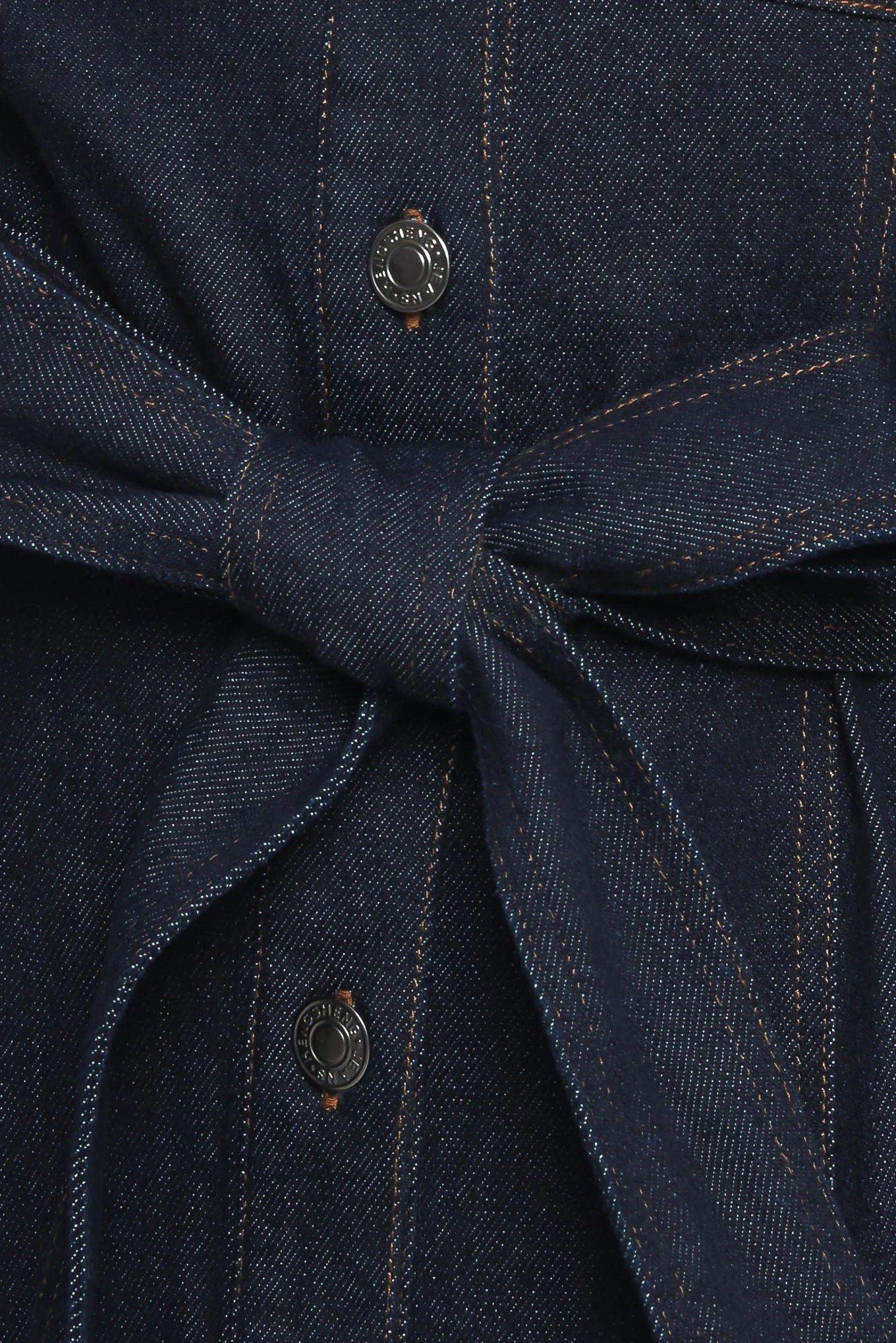 AUTUMN DAYS DARK INDIGO DENIM MINI DRESS FINAL SALE