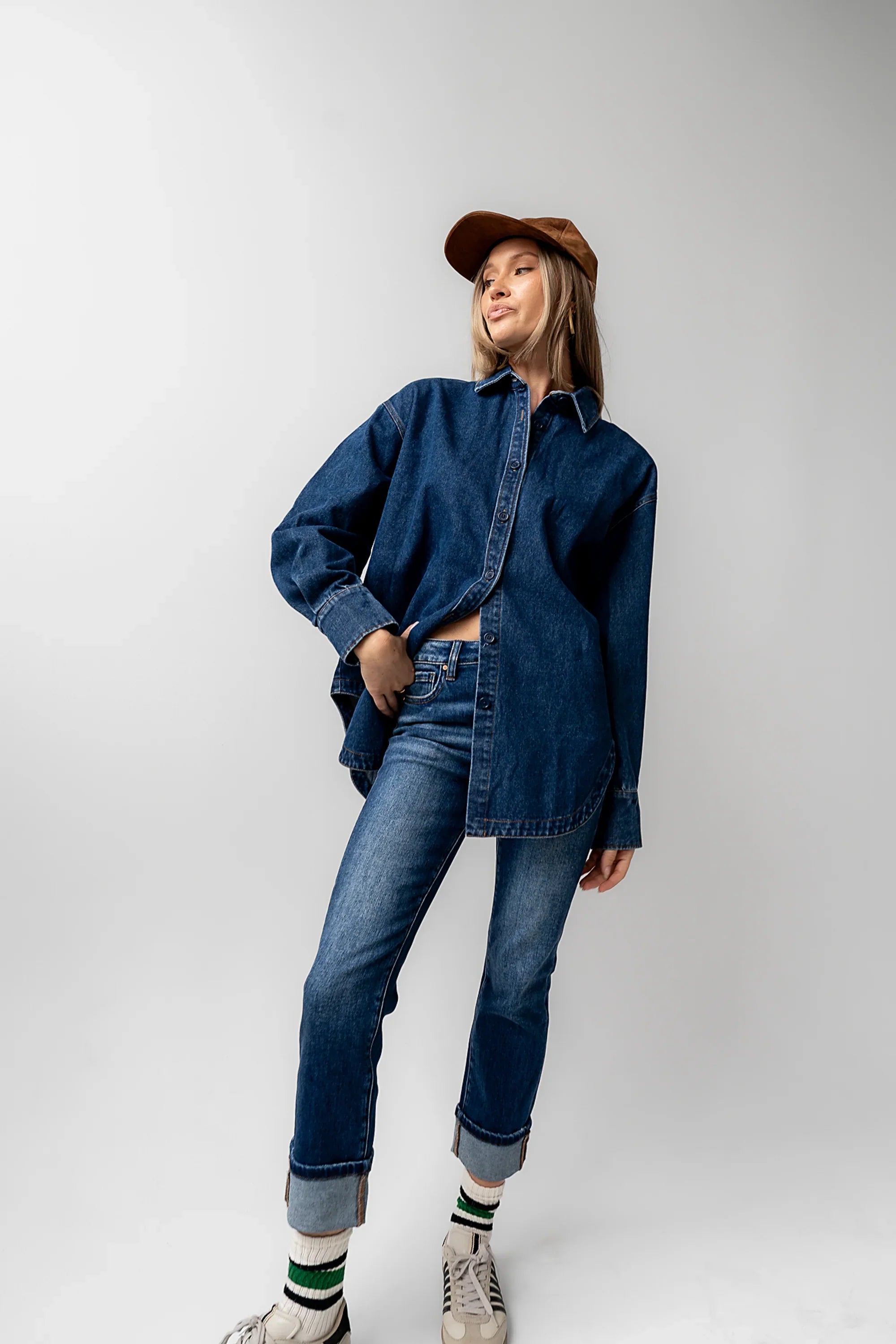 Elliot Cuffed Straight Leg Jeans FINAL SALE