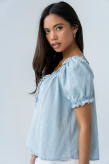 Charlotte Denim Blouse