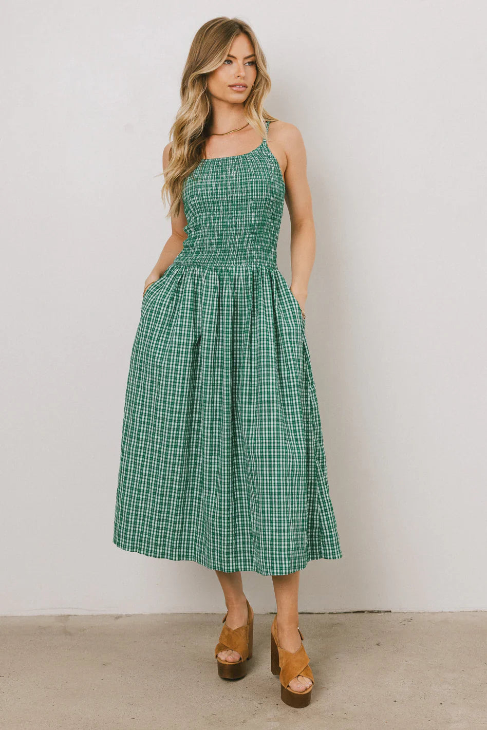 Reid Plaid Midi Dress FINAL SALE