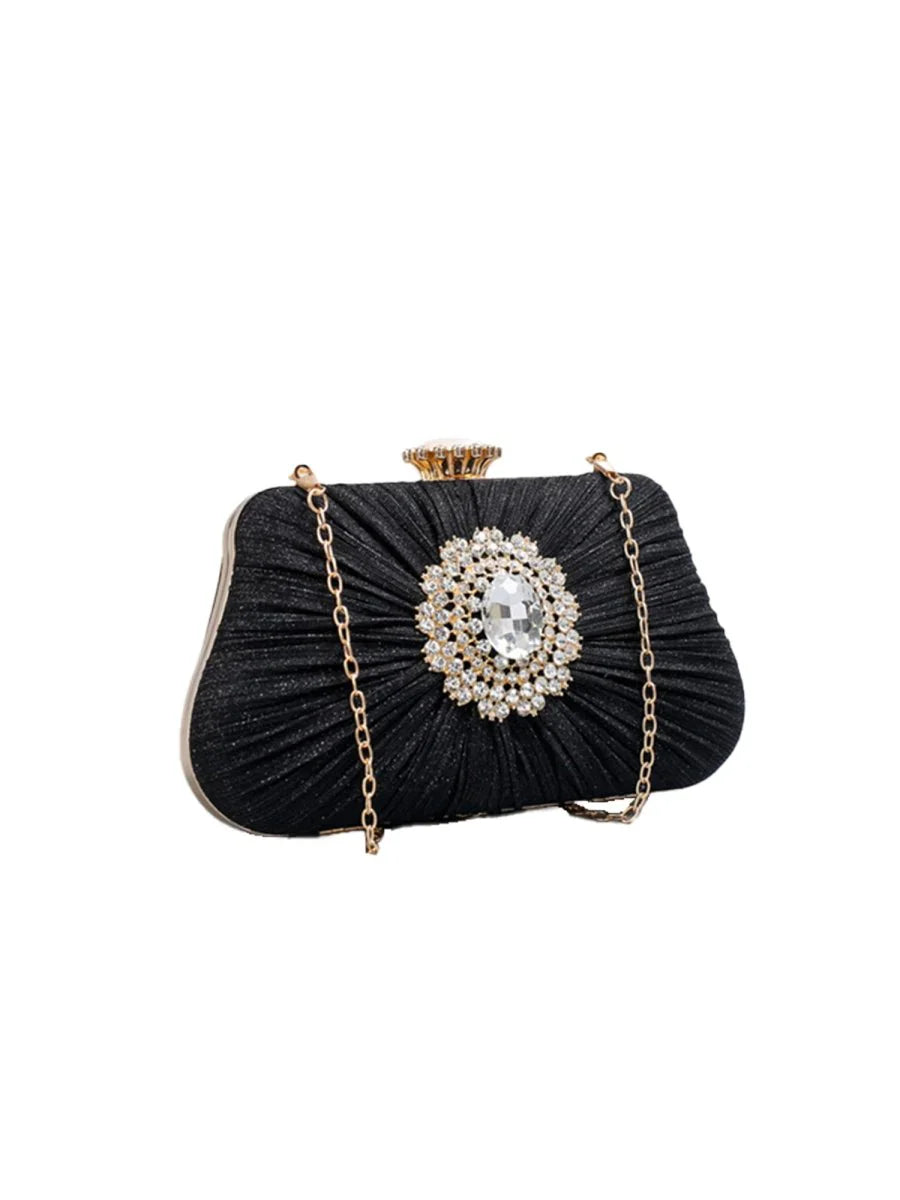 Womens Large Rhinestone Evening Clutch Bags