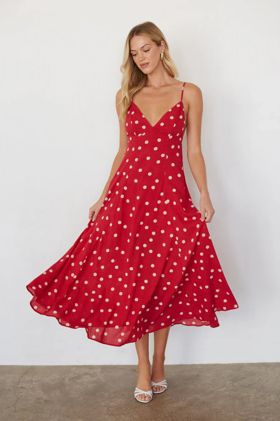 Minnie Polka Dot Midi Dress