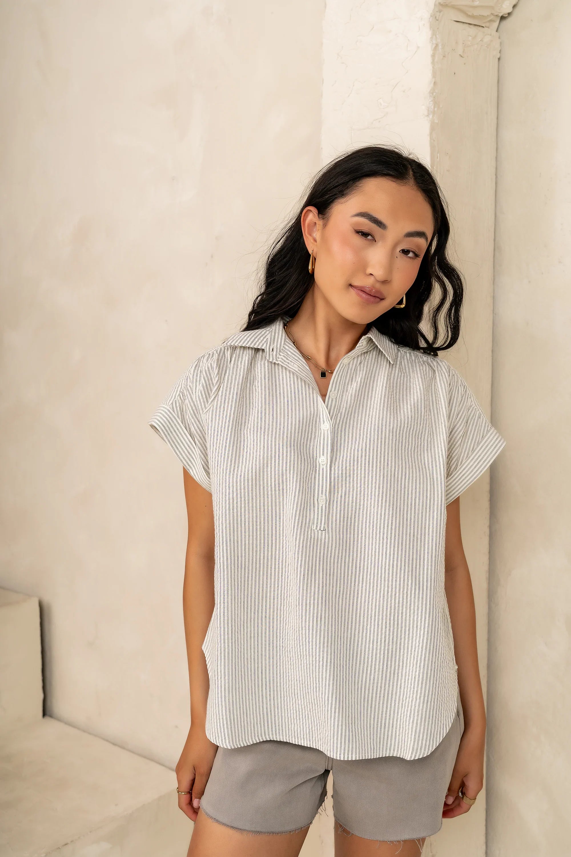 Tiana Striped Blouse FINAL SALE