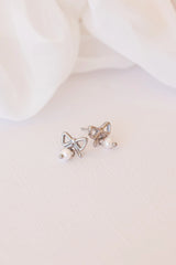 Jane Bow Pearl Drop Earring