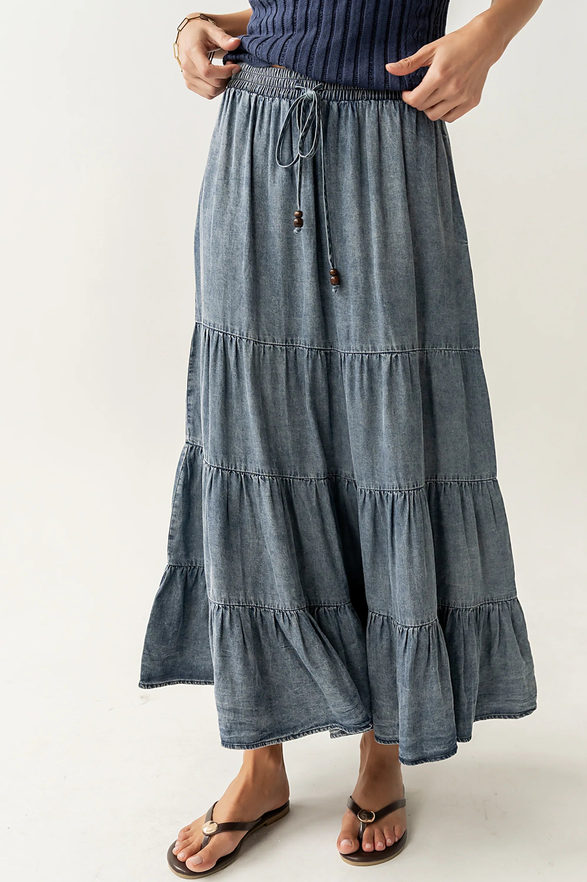 Manoella Tiered Maxi Skirt