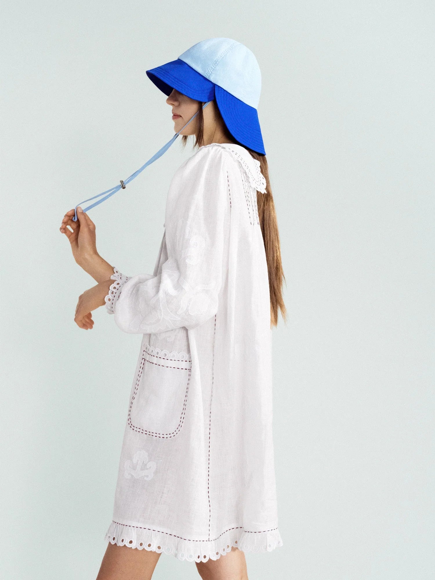 Colorblock Tulip Bucket Hat