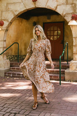 Raina Floral Midi Dress FINAL SALE
