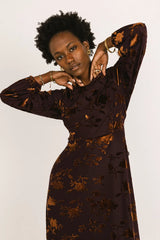 Jane Velvet Midi Dress FINAL SALE