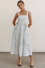 Caroline Striped Midi Dress FINAL SALE