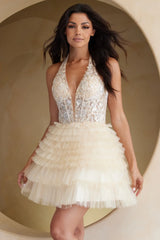 Willa Mini Dress Short Tulle Halter Dress