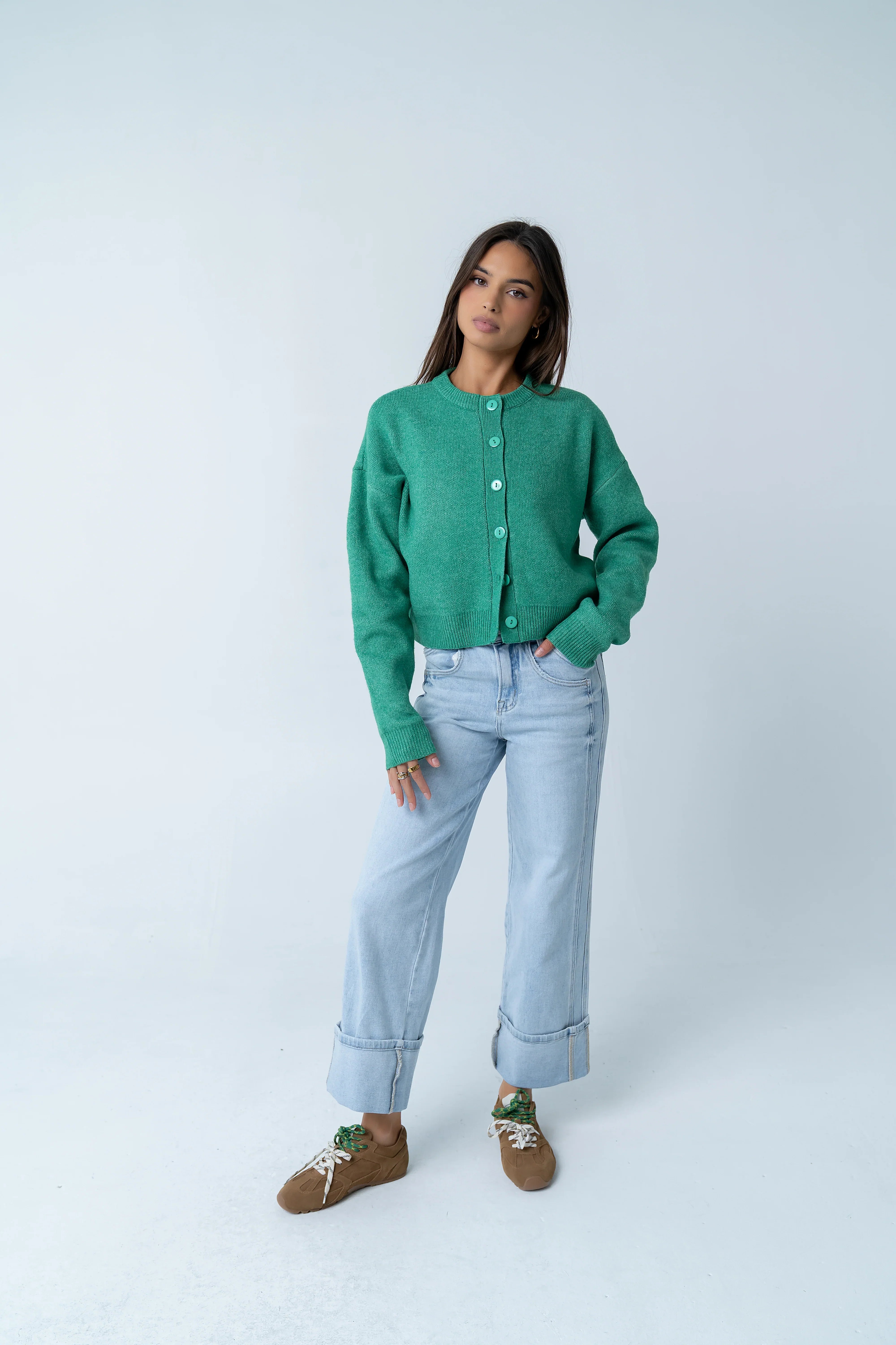 Valeria Oversized Sweater in Green