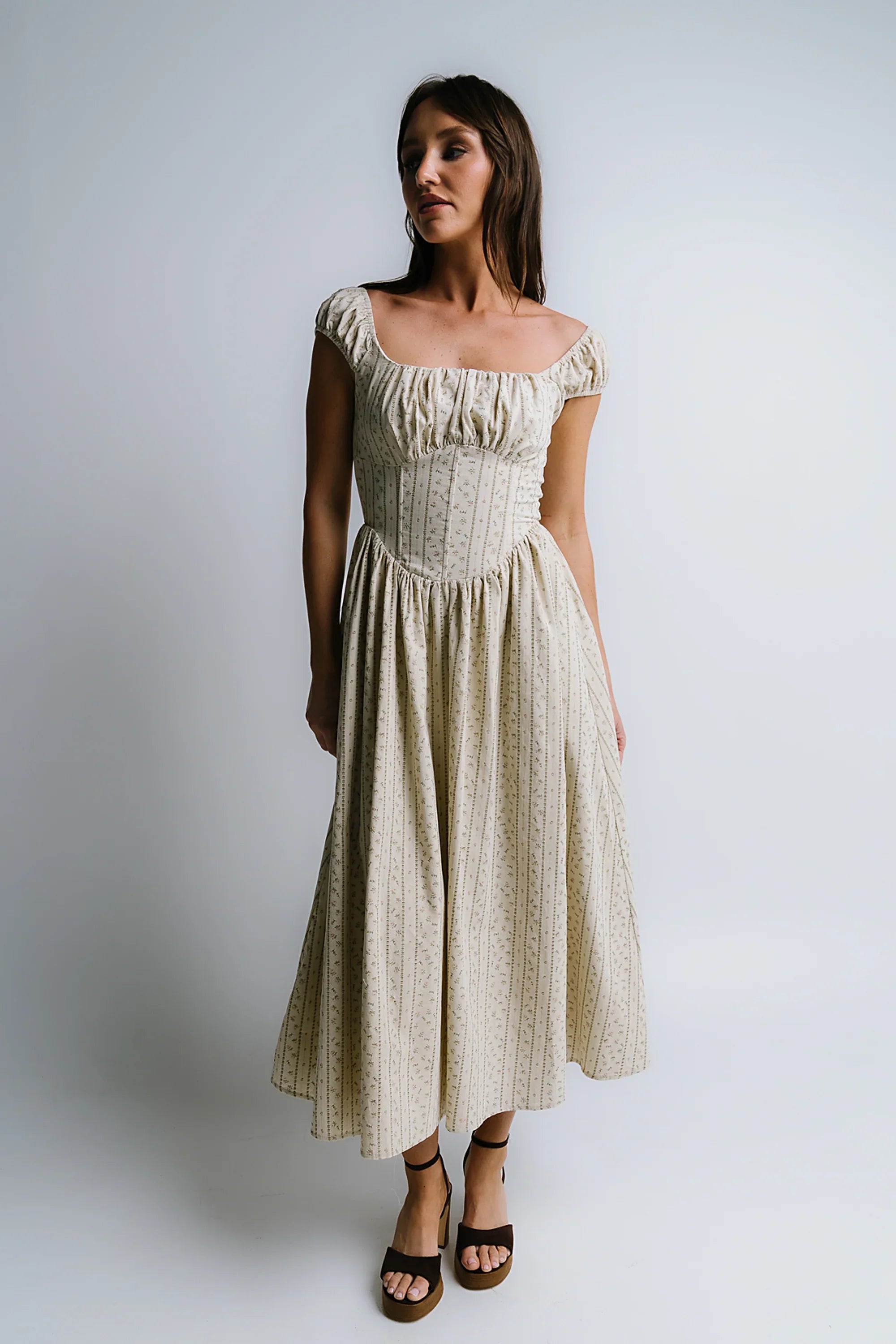 Oaklynn Corset Midi Dress FINAL SALE