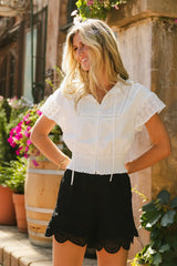 Morgan Eyelet Lace Blouse FINAL SALE