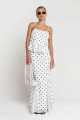 Freida Polka Dot Top in Ivory