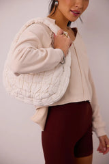 Julia Quilted Bag in Ivory