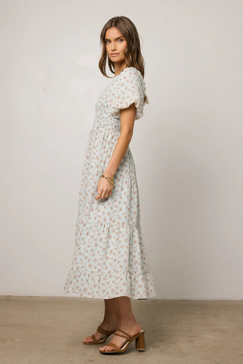 Asha Floral Midi Dress FINAL SALE