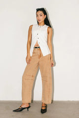 Lisette Barrel Jean in Rust FINAL SALE