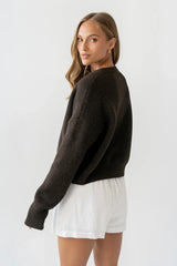 Valeria Oversized Sweater in Brown